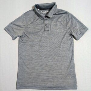 Under Armour Active wear golf polo shirt youth size M grey loose fit